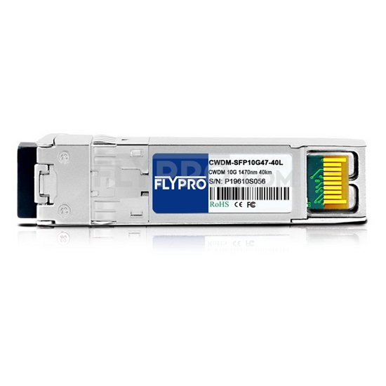 Picture of HPE (HP) CWDM-SFP10G-1470 Compatible 10G CWDM SFP+ 1470nm 40km DOM Transceiver Module