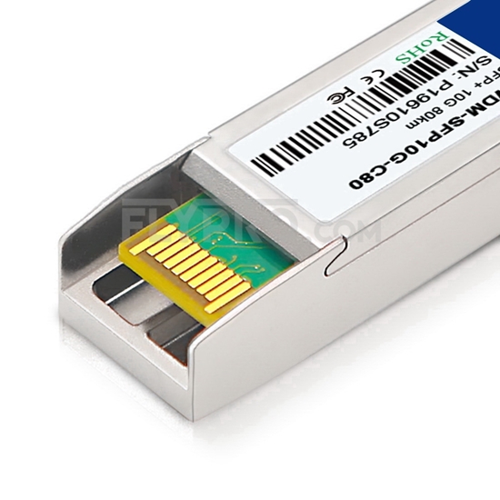 Picture of Cisco DWDM-SFP10G-C Compatible 10G DWDM C-band Tunable SFP+ 50GHz 80km DOM Transceiver Module