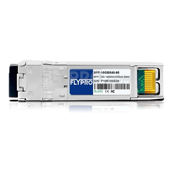 Image de Brocade 10G-SFPP-BXU-80K Compatible Module SFP+ 10GBASE-BX80-U 1490nm-TX/1550nm-RX 80km DOM