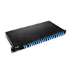 Picture of AAWG (Flat-top) 40 Channels C21-C60, with 1310nm Port and Monitor Port, LC/UPC, Dual Fiber DWDM Mux Demux, FMU 1U Rack Mount