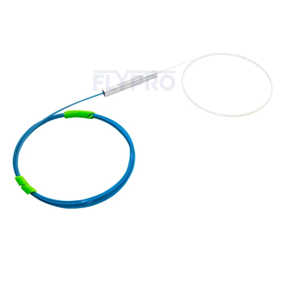 Picture of 1x2 PLC Fiber Splitter, Steel Tube, Bare Fiber 250μm, No Connector