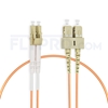 Picture of 1m (3ft) LC UPC to SC UPC Duplex OM1 Multimode PVC (OFNR) 2.0mm Fiber Optic Patch Cable