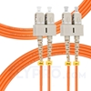 Picture of 5m (16ft) SC UPC to SC UPC Duplex OM1 Multimode PVC (OFNR) 2.0mm Fiber Optic Patch Cable