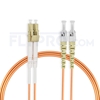 Picture of 5m (16ft) LC UPC to ST UPC Duplex OM1 Multimode PVC (OFNR) 2.0mm Fiber Optic Patch Cable