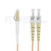 Picture of 5m (16ft) LC UPC to ST UPC Duplex OM1 Multimode PVC (OFNR) 2.0mm Fiber Optic Patch Cable