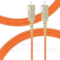 5m (16ft) SC UPC to SC UPC Simplex OM1 Multimode PVC (OFNR) 2.0mm Fiber Optic Patch Cable