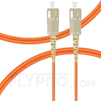 2m (7ft) SC UPC to SC UPC Simplex OM1 Multimode PVC (OFNR) 2.0mm Fiber Optic Patch Cable