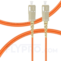 2m SC UPC vers SC UPC Simplex 2,0mm PVC (OFNR) OM1 Jarretière Optique Multimode