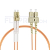 Picture of 3m (10ft) LC UPC to SC UPC Duplex 3.0mm PVC (OFNR) OM1 Multimode Fiber Optic Patch Cable