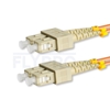 Bild von 15m (49ft) SC UPC to SC UPC Duplex 3.0mm PVC (OFNR) OM1 Multimode Fiber Optic Patch Cable