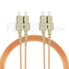 Bild von 20m (66ft) SC UPC to SC UPC Duplex 3.0mm PVC (OFNR) OM1 Multimode Fiber Optic Patch Cable