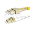 Bild von 20m (66ft) LC UPC to SC UPC Duplex 3.0mm PVC (OFNR) OM1 Multimode Fiber Optic Patch Cable