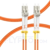 Picture of 2m (7ft) LC UPC to LC UPC Duplex OM2 Multimode PVC (OFNR) 2.0mm Fiber Optic Patch Cable