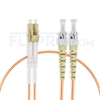 Picture of 1m (3ft) LC UPC to ST UPC Duplex OM2 Multimode PVC (OFNR) 2.0mm Fiber Optic Patch Cable