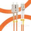 Picture of 5m (16ft) LC UPC to SC UPC Duplex 3.0mm PVC (OFNR) OM2 Multimode Fiber Optic Patch Cable