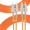 Bild von 30m (98ft) SC UPC to SC UPC Duplex 3.0mm PVC (OFNR) OM2 Multimode Fiber Optic Patch Cable