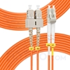 30m (98ft) LC UPC to SC UPC Duplex 3.0mm PVC (OFNR) OM2 Multimode Fiber Optic Patch Cable