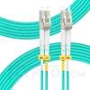 Picture of 2m (7ft) LC UPC to LC UPC Duplex OM3 Multimode PVC (OFNR) 2.0mm Fiber Optic Patch Cable