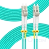 Picture of 30m (98ft) LC UPC to LC UPC Duplex OM3 Multimode PVC (OFNR) 2.0mm Fiber Optic Patch Cable