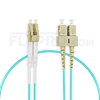 Picture of 1m (3ft) LC UPC to SC UPC Duplex OM3 Multimode PVC (OFNR) 2.0mm Fiber Optic Patch Cable