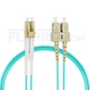 Picture of 5m (16ft) LC UPC to SC UPC Duplex OM3 Multimode PVC (OFNR) 2.0mm Fiber Optic Patch Cable