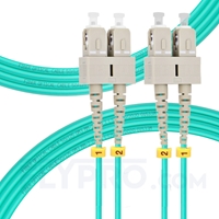 5m (16ft) SC UPC to SC UPC Duplex OM3 Multimode PVC (OFNR) 2.0mm Fiber Optic Patch Cable