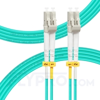3m (10ft) LC UPC to LC UPC Duplex OM4 Multimode OFNP 2.0mm Fiber Optic Patch Cable