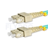 Picture of 10m (33ft) SC UPC to SC UPC Duplex 3.0mm PVC (OFNR) OM4 Multimode Fiber Optic Patch Cable
