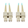 Bild von 10m (33ft) SC UPC to SC UPC Duplex 3.0mm PVC (OFNR) OM4 Multimode Fiber Optic Patch Cable