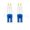 Picture of 2m (7ft) LC UPC to LC UPC Duplex OS2 Single Mode PVC (OFNR) 2.0mm Fiber Optic Patch Cable