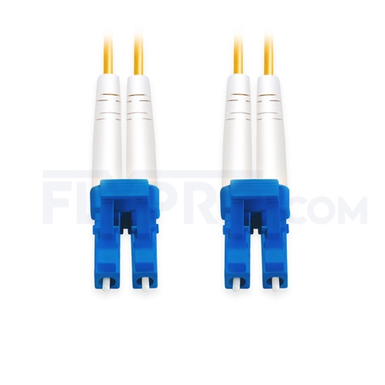 Picture of 8m (26ft) LC UPC to LC UPC Duplex OS2 Single Mode PVC (OFNR) 2.0mm Fiber Optic Patch Cable
