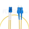 Picture of 1m (3ft) LC UPC to SC UPC Duplex OS2 Single Mode PVC (OFNR) 2.0mm Fiber Optic Patch Cable