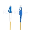 Picture of 2m (7ft) LC UPC to SC UPC Duplex OS2 Single Mode PVC (OFNR) 2.0mm Fiber Optic Patch Cable
