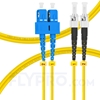 Picture of 1m (3ft) SC UPC to ST UPC Duplex OS2 Single Mode PVC (OFNR) 2.0mm Fiber Optic Patch Cable