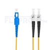 Picture of 1m (3ft) SC UPC to ST UPC Duplex OS2 Single Mode PVC (OFNR) 2.0mm Fiber Optic Patch Cable