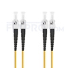 Picture of 1m (3ft) ST UPC to ST UPC Duplex OS2 Single Mode PVC (OFNR) 2.0mm Fiber Optic Patch Cable
