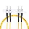 Picture of 5m (16ft) ST UPC to ST UPC Duplex OS2 Single Mode PVC (OFNR) 2.0mm Fiber Optic Patch Cable