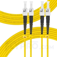 10m ST UPC vers ST UPC Duplex 2,0mm PVC (OFNR) OS2 Jarretière Optique Monomode