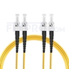 Picture of 10m (33ft) ST UPC to ST UPC Duplex OS2 Single Mode PVC (OFNR) 2.0mm Fiber Optic Patch Cable