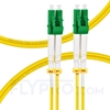 صورة  كابل توصيل فايبر أحادي 1 متر (3 قدم) LC APC to LC APC Duplex OS2 Single Mode PVC (OFNR) 2.0mm 