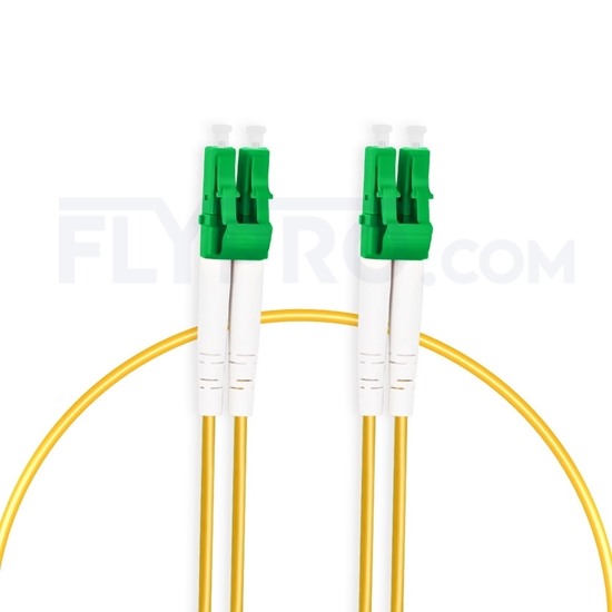 Bild von LWL-Patchkabel, 1m (3ft) LC APC auf LC APC Duplex OS2 Singlemode PVC (OFNR) 2.0mm