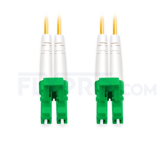 Bild von LWL-Patchkabel, 1m (3ft) LC APC auf LC APC Duplex OS2 Singlemode PVC (OFNR) 2.0mm