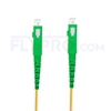 Picture of 2m (7ft) SC APC to SC APC Duplex OS2 Single Mode PVC (OFNR) 2.0mm Fiber Optic Patch Cable