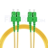 Picture of 20m (66ft) SC APC to SC APC Duplex 3.0mm PVC (OFNR) 9/125 Single Mode Fiber Patch Cable