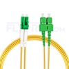 Picture of 7m (23ft) LC APC to SC APC Duplex 3.0mm PVC (OFNR) 9/125 Single Mode Fiber Patch Cable