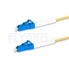 Picture of 1m (3ft) LC UPC to LC UPC Simplex OS2 Single Mode PVC (OFNR) 2.0mm Fiber Optic Patch Cable