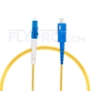 Picture of 2m (7ft) LC UPC to SC UPC Simplex OS2 Single Mode PVC (OFNR) 2.0mm Fiber Optic Patch Cable