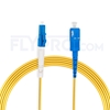 Picture of 15m (49ft) LC UPC to SC UPC Simplex OS2 Single Mode PVC (OFNR) 2.0mm Fiber Optic Patch Cable
