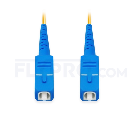 Picture of 10m (33ft) SC UPC to SC UPC Simplex OS2 Single Mode PVC (OFNR) 2.0mm Fiber Optic Patch Cable