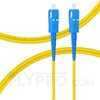 2m (7ft) SC UPC to SC UPC Simplex OS2 Single Mode PVC (OFNR) 2.0mm Fiber Optic Patch Cable